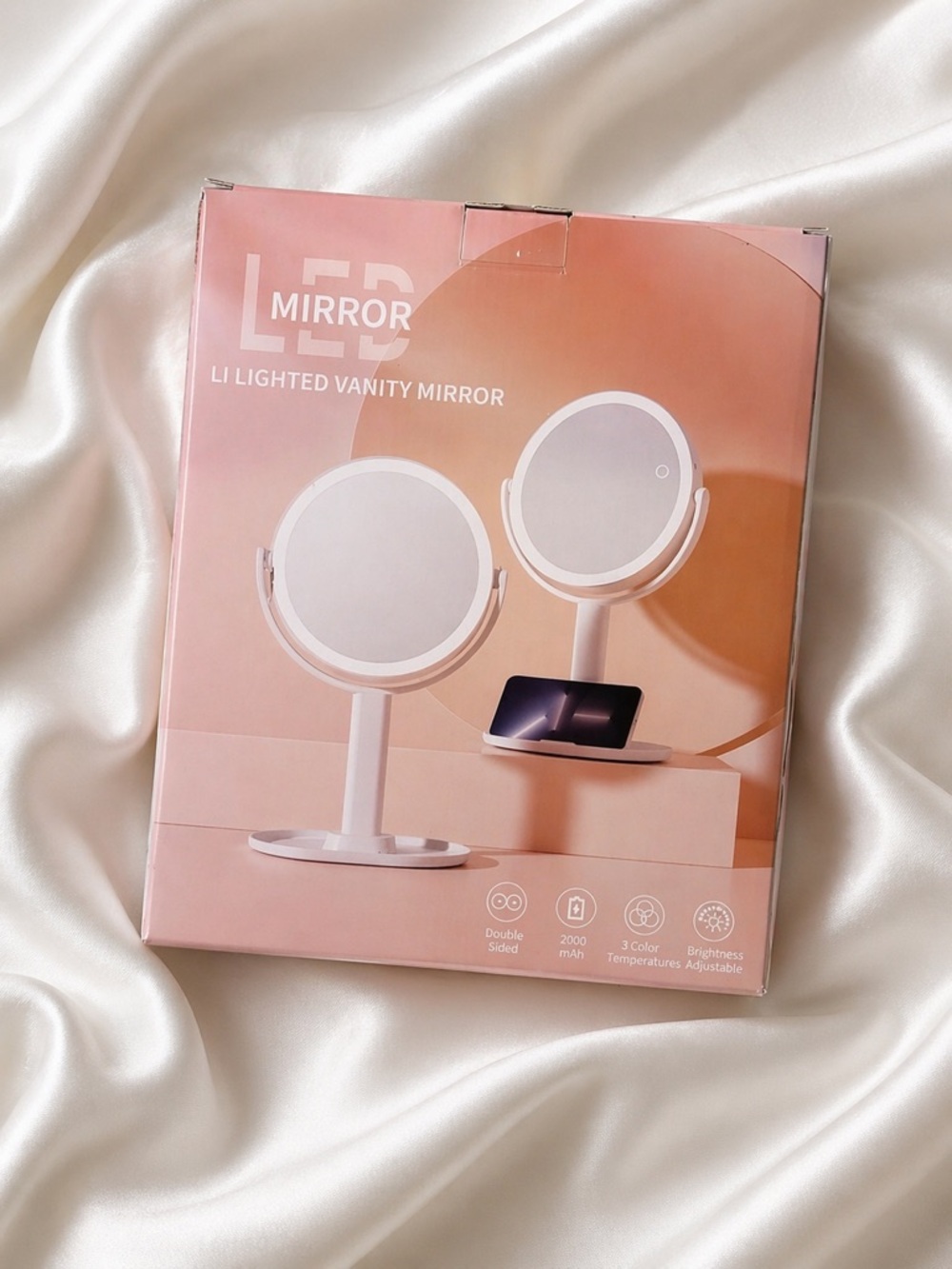 5/$25 🎉 LED Lighted Vanity Mirror - White